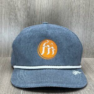 Spacecraft SPC2 Explorer Cap Mens Sz OS Mission Structure Snapback Corduroy Blue